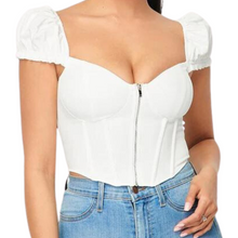 Load image into Gallery viewer, Ivory Corset Top