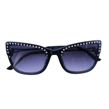 Load image into Gallery viewer, Diamond Sunglasses- Black